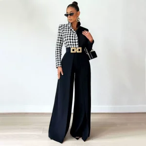 Women slim casual pants European and American women's loose and thin wide-leg pants straight-leg fashion slacks – Image 4