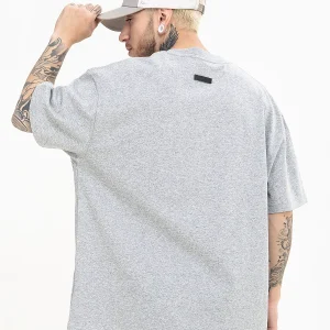essentials reflective printing short-sleeved t-shirt men's ins tide brand fog couple loose large size white five-point sleeves – Image 4