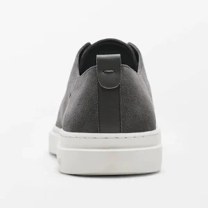 Massinno Dutti men's shoes matte leather lace-up round toe flat sneakers MD casual breathable sneakers men – Image 8