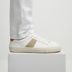 New Casual Men's Shoes Soft Lace-up White Straps Rubber-Soled Sneakers Small White Shoes 12228720001 – Image 4