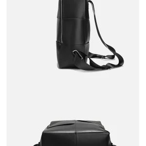 NESBIT Niche Designer Backpack Woven Men's Bag 2024 New Explosive Large Capacity Travel Backpack – Image 3