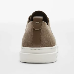 Massinno Dutti men's shoes matte leather lace-up round toe flat sneakers MD casual breathable sneakers men – Image 6