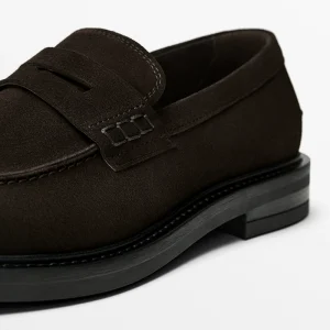 massinno dutti men's shoes 2024 spring and autumn slip-on leather loafers MD business commuting casual leather shoes – Image 5