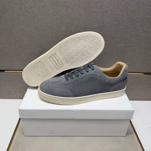 Guangzhou cabinet-level high-end goods ~ European station splicing men's Brunello board shoes low-top shoes solid color breathable BC men's shoes – Image 6