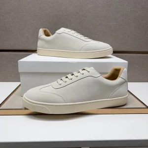 Guangzhou cabinet-level high-end goods ~ European station splicing men's Brunello board shoes low-top shoes solid color breathable BC men's shoes – Image 3
