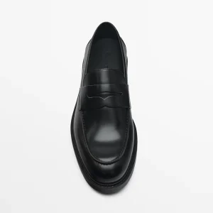 MD Men's Shoes Spanish Niche Commuter Business Leather Slip-On Loafers British Style Round Toe Flat Shoes – Image 3