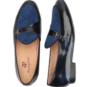 Exported to European and American foundries, the first layer of rubbed calf leather, Belgian loafers, custom metal copper buckle casual leather shoes – Image 3