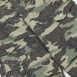 Vintage Wash Distressed Camouflage Pants Loose Straight Cargo Pants Outdoor Multi Pocket Casual Trousers Tide – Image 6
