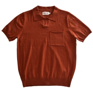Chai Mi Italian Polo Polo shirt knit shirt American retro cotton knitted T-shirt Ami Kaji summer – Image 4