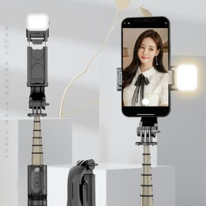 Q10s mini selfie stick tripod portable handicap, selfie artifact, anti-shake, retractable photo Bluetooth stand – Image 5