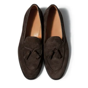 Truffaut high-end handmade fringed loafers casual leather shoes British Italian suede slip-on men's shoes – Image 3