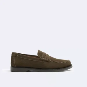 ZARZCXY24 spring new products, suede casual shoes, loafers, low-top cow reverse velvet bean shoes, one foot – Image 3