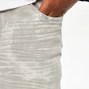 CWHAT High Street Press-Pleated Lime White Coated Brush Wax Brush Glue cleanfit bootcut jeans flared trousers – Image 3