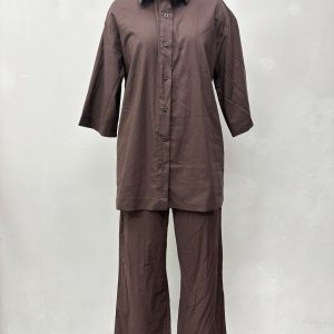 African suit women's shirt European and American summer casual foreign trade cross-border three-quarter sleeve top pants women's two-piece set – Image 6