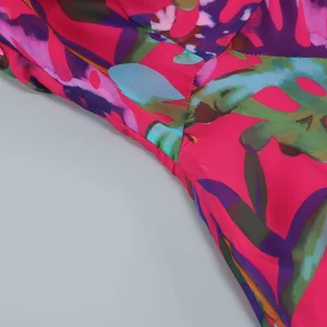 New summer bandeau fashion print, mid-length casual cosy party dinner, toast name, little dress – Image 5