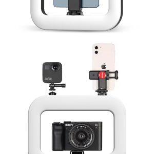 Rabbit cage charging live broadcast mobile phone fill light, outdoor shooting video light, food exploration anchor, beauty light – Image 5