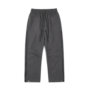 CWHAT high street side open glued multi-zipper VIBE fashion brand men's snap button loose casual sports trousers – Image 5