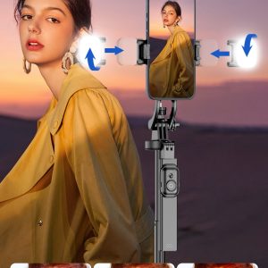selfie stick, anti-shake, handheld stabilizer, floor-to-ceiling live bracket, four-legged mobile phone stand, photo, video, overhead shot – Image 5