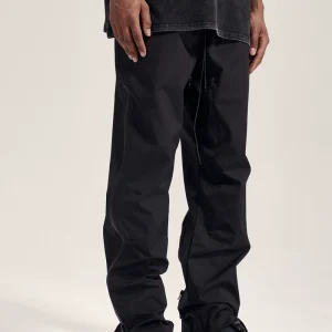 CWHAT high street side open glued multi-zipper VIBE fashion brand men's snap button loose casual sports trousers – Image 3