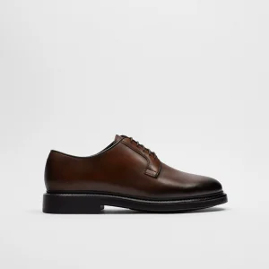 New Spring Leather Men's Shoes Brown Top Layer Cowhide Business Dress Shoes Derby Shoes 2412920 105