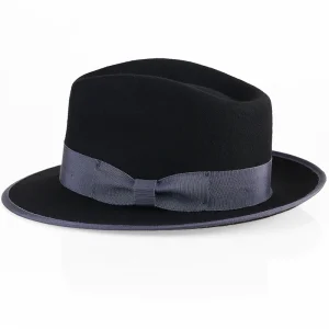 Denla Spring and Autumn Pure Wool English Topper Men's Wide-brimmed Vintage Jazz Hat Winter Fashion Versatile Felt Hat Women's Trend – Image 4
