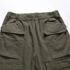 Yibo cannonball machine multi-pocket cargo pants high street vibe micro flare straight loose pants – Image 7