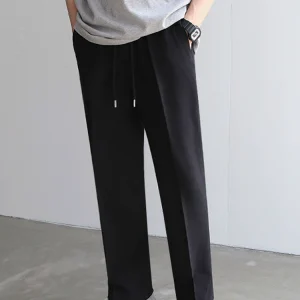 MRCYC men's casual pants summer Korean version trend loose straight drape all-match sports nine-point western pants – Image 3