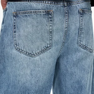 CWHAT Ice Blue Hand Mill American Retro Wide-Leg Casual Versatile Drap Cleanfit Loose Straight Jeans – Image 7