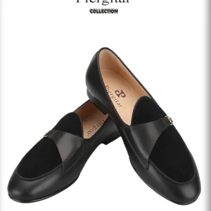 Exported to European and American foundries, the first layer of rubbed calf leather, Belgian loafers, custom metal copper buckle casual leather shoes – Image 5
