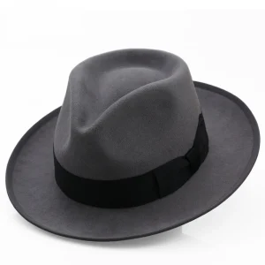 European and American style pure wool vintage top hat autumn and winter male British jazz hat Korean version fashion versatile gentleman's felt hat – Image 3