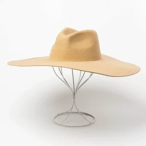 European and American autumn and winter new wool tweed large-brimmed top hat jazz simple fashion stage enlarged along the concave shape hat – Image 6