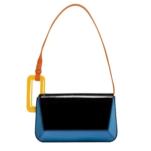 Underarm bag women's niche design sense 2023 new explosive style geometric small square bag high-grade texture portable shoulder bag – Image 5