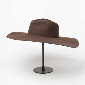 European and American autumn and winter new wool tweed large-brimmed top hat jazz simple fashion stage enlarged along the concave shape hat – Image 5