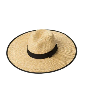 [Qunfang] 21 spring and summer model large brim wheat straw bow straw hat travel vacation elegant sunscreen hat French women – Image 3