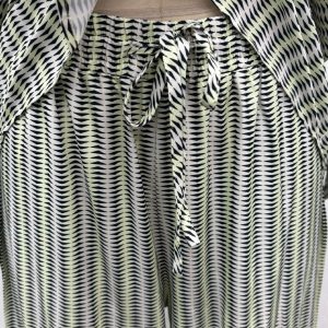 african women's black cross-border amazon fashion casual print long sleeve shirt wide leg trousers two-piece women's autumn set – Image 5