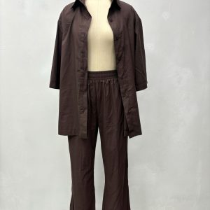 African suit women's shirt European and American summer casual foreign trade cross-border three-quarter sleeve top pants women's two-piece set – Image 5