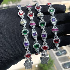 Necklace hiphop fashion trendy men inlaid zircon guba chain – Image 3
