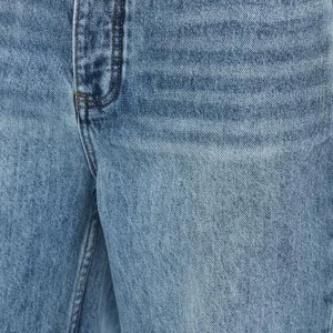 CWHAT Ice Blue Hand Mill American Retro Wide-Leg Casual Versatile Drap Cleanfit Loose Straight Jeans – Image 3