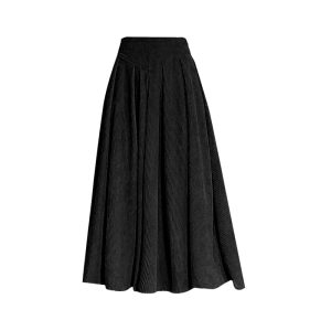 Brand discount: Fall/Winter 2024 Fall/Winter versatile corduroy, high-waisted, slim, draped, mid-length and over-the-knee – Image 3