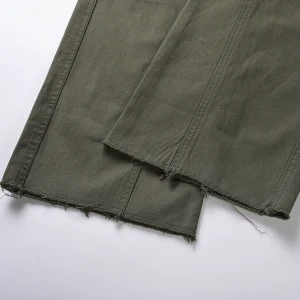 Yibo cannonball machine multi-pocket cargo pants high street vibe micro flare straight loose pants – Image 9