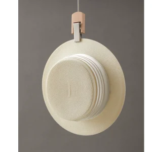 Sun Protection Elegant French Resort Top Hat Flat Top Fashion Summer Flat Brim Straw Hat Woman Outing Pleated White Sun Hat – Image 3