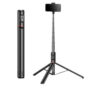 C10 selfie stick, bluetooth self-timer, anti-shake, retractable mobile phone tripod, 3-in-1 live camera stand – Image 3