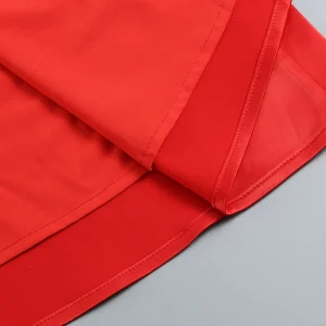 New Red Halterneck V-Neck Sexy Open Back Casual Long Skirt Evening Dress Toast Dress Dress Party Wedding – Image 8