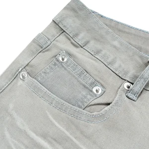 CWHAT High Street Press-Pleated Lime White Coated Brush Wax Brush Glue cleanfit bootcut jeans flared trousers – Image 6