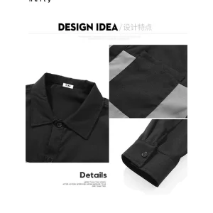 PLAY HEITY Official Shirt Men's Spring and Autumn 2024 New Simple and Versatile Trendy Casual Shirt Jacket – Image 3