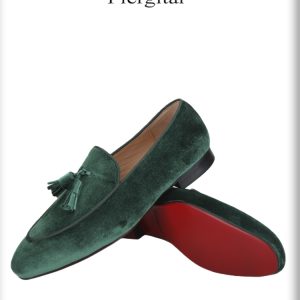 En été, les nouvelles chaussures intérieures en cuir respirant à pampilles faites à la main, les mocassins en velours importés d’Europe et des États-Unis, les semelles rouges et les mocassins à bout carré – Image 6