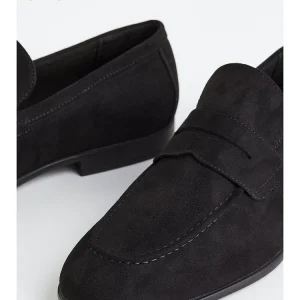 HM Men's Shoes Loafers Summer 2024 New Trend Retro Fashion Black Lentil Bean Shoes 1033841 – Image 3