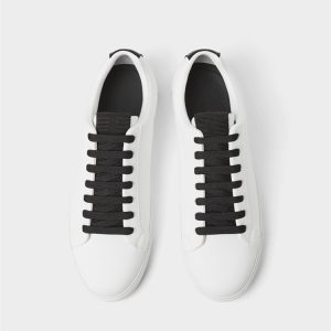 Semelles plates de style européen et américain, décontractées douces et confortables, chaussures polyvalentes pour hommes, baskets basses blanches tendance, 12250520001 – Image 4