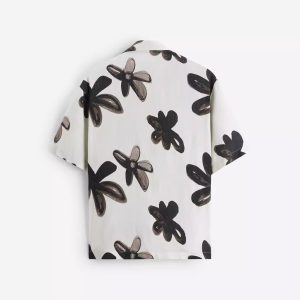 ZA Nouveau Mode Lâche Demi-Manches Pinceau Contraste Peinture Imprimer Casual Chemise À Manches Courtes 5659154 – Image 4
