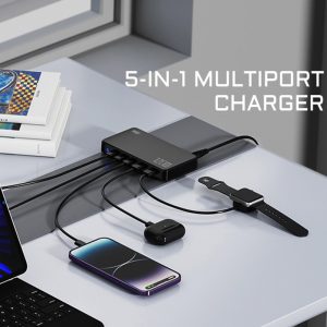 Chargeur GaN 120W Série Ultra Slim Single C-Port 100W Chargeur d’ordinateur de téléphone portable Tête de charge – Image 7